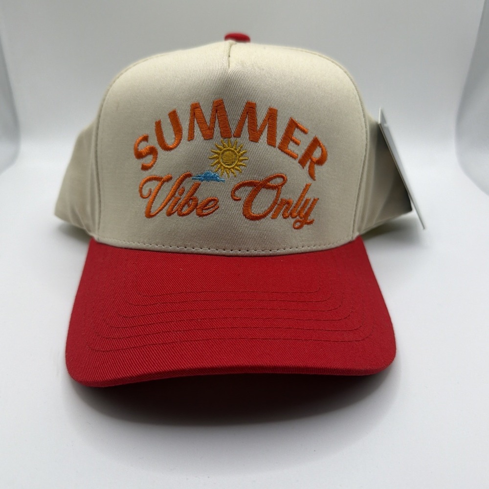C.C Summer Vibe Only Trucker Hat Beach Snapback Cap NWT